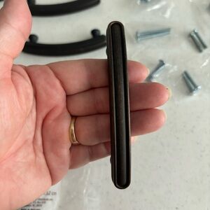 Allen + Roth 3-in Center to Center Aged Bronze Arch Handle Drawer Pulls lot (8)